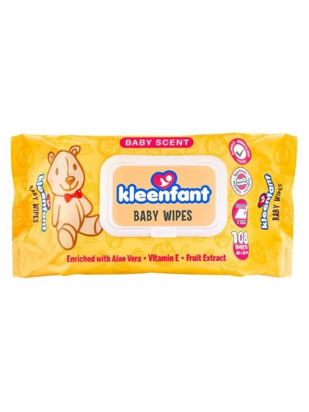 Kleenfant Baby Scent Scented Baby Wipes (108s) edamama
